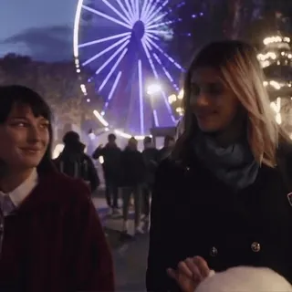 💙 85086edb 人々, 観覧車, 夜, 都市, 冬 telegram sticker