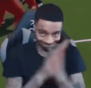 👍 984d6a46 pria, orang, menggosok tangan, menyeringai, ekspresi wajah, meme telegram sticker