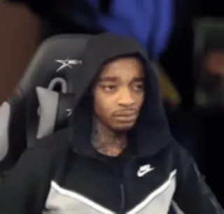 👍 bf3712af pria, hoodie, potret, wajah, orang, ekspresi telegram sticker