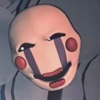 💜 4e3bad6e Puppet Five Nights at Freddy's Burattino, FNaF, Horror, Spaventoso, Animatronic whatsapp sticker