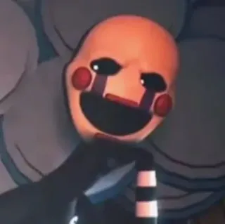 💜 5ea8825b Puppet Five Nights at Freddy's Burattino, FNaF, Spaventoso, Horror, Animatronic whatsapp sticker