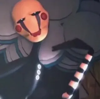 💜 7b3406ec Puppet Five Nights at Freddy's Burattino, Five Nights at Freddy's, Animatronic, Gioco horror whatsapp sticker