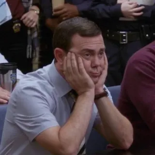 😪 99ddd19a Charles Boyle Brooklyn Nine-Nine Charles Boyle, Brooklyn Nine-Nine, znudzony, wyraz twarzy, serial telegram sticker