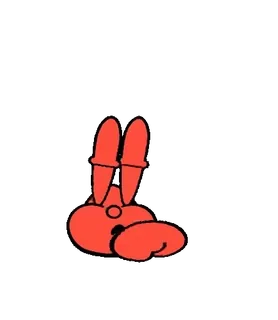 🤑 377238a7 Cartone animato, Rosso, Nero, Figura, Silhouette telegram sticker