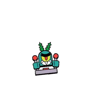 🤖 3ce88993 Plankton SpongeBob SquarePants Spongebob, Plankton, Cartone animato, Cattivo telegram sticker