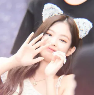 🌧 c5a45bfc mulher, menina, orelhas de gato, fofo, retrato, pessoa whatsapp sticker