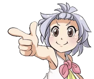 🎈 c82d9a24 Cartone animato, Ragazza, Pistola a dita, Anime, Puntare telegram sticker