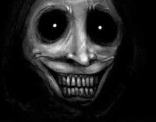 🌟 5ee28f20 rùng rợn, đáng sợ, kinh dị, khuôn mặt, tối, nụ cười telegram sticker