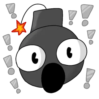 ❕ 3423795e 爆弾, 爆発, 漫画, 危険, 武器, アニメ telegram sticker