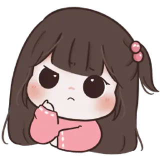 🍥 4b57bfaa Cartoon, Meisje, Leuk, Anime, Manga, Roze whatsapp sticker