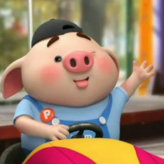 🐷 e02927e3 cartoon pig, pig, animation, child, character whatsapp sticker