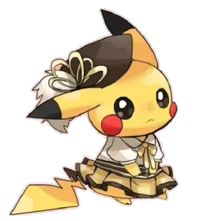 💛 03af362c Pikachu покемон, пикачу, мультфильм, аниме, каваий, персонаж whatsapp sticker