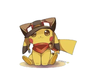 💛 240e09a3 Pikachu покемон, пикачу, аниме, милый, мультфильм, желтый, животное whatsapp sticker