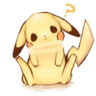 💛 2f74e85f Pikachu пикачу, покемон, милый, каваи, аниме, мультфильм, желтый whatsapp sticker