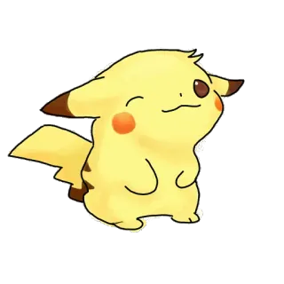 💛 578af429 Pikachu пикачу, покемон, мультфильм, животное, желтый, аниме, персонаж whatsapp sticker