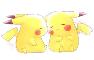 💛 75d055a0 Pikachu пикачу, покемон, милый, сонный, животные whatsapp sticker