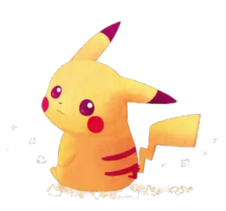 💛 8126b956 Pikachu пикачу, покемон, аниме, мультфильм, милый, электрический, желтый whatsapp sticker