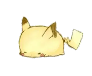 💛 cb7d7340 Pikachu Пикачу, Покемон, мультфильм, животное, желтый, милый whatsapp sticker