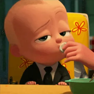😌 02228908 Boss Baby The Boss Baby малыш, Босс-молокосос, фильм, мультфильм, смешной, милый telegram sticker