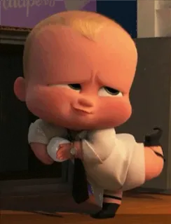 😂 1d4e45ea Boss Baby The Boss Baby малыш, босс, костюм, фильм, мультфильм telegram sticker