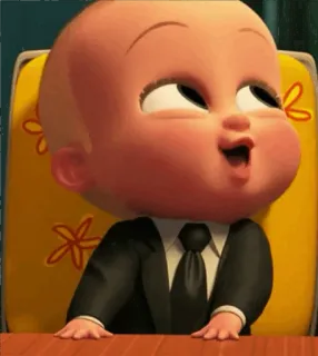 😍 20f09d65 Boss Baby The Boss Baby малыш, костюм, анимация, фильм, босс, смешной telegram sticker