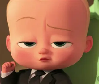 😒 26573622 Boss Baby The Boss Baby малыш, костюм, мультфильм, босс, персонаж telegram sticker