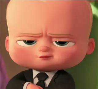 😌 2c68e4f2 Boss Baby The Boss Baby ребенок, костюм, мультфильм, анимация, босс, смешной telegram sticker