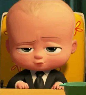 😏 30642bb7 Boss Baby The Boss Baby ребенок, босс, костюм, мультфильм, фильм telegram sticker