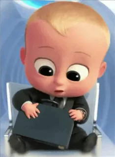😕 453ab671 Boss Baby The Boss Baby мультфильм, ребенок, костюм, бизнес, Босс-молокосос telegram sticker