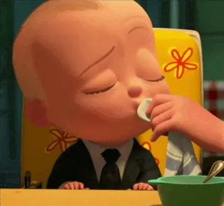 😌 50e5a779 Boss Baby The Boss Baby мультфильм, младенец, костюм, персонаж, босс-молокосос telegram sticker