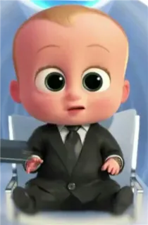 😐 5d95bd9b Boss Baby The Boss Baby Мультфильм, Ребенок, Костюм, Офис, Персонаж telegram sticker