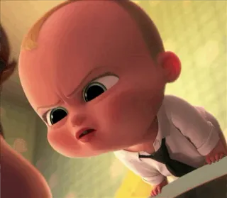 😕 6466b13e Boss Baby The Boss Baby малыш, костюм, галстук, Босс-молокосос, анимация, мультфильм, фильм telegram sticker