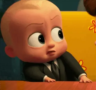 😟 7d0a6dc0 Boss Baby The Boss Baby Босс-молокосос, Мультфильм, Малыш, Костюм, Галстук telegram sticker