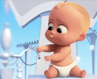 😐 9af5ba29 Boss Baby Ребенок, Мультфильм, Персонаж, Милый telegram sticker