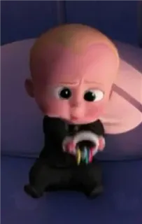 😟 9ddf7bb7 Boss Baby The Boss Baby малыш, мультфильм, костюм, фильм, босс, персонаж telegram sticker
