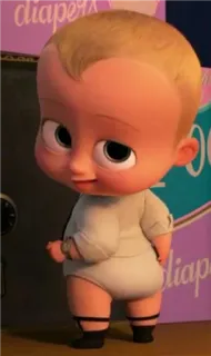 🤠 a2105b85 Boss Baby The Boss Baby малыш, мультфильм, босс-молокосос, фильм, анимация telegram sticker