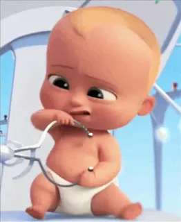 😕 b88fb3c4 Boss Baby The Boss Baby малыш, босс-молокосос, мультфильм, фильм, персонаж telegram sticker