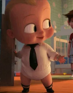 😀 b8f9ccc8 Boss Baby The Boss Baby ребенок, костюм, мультфильм, фильм, персонаж telegram sticker