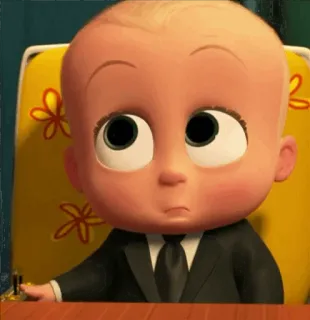 🙄 cf191a4d Boss Baby The Boss Baby малыш, костюм, мультфильм, анимация telegram sticker