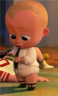 💸 f70cfa3b The Boss Baby мультфильм, малыш, костюм, босс telegram sticker