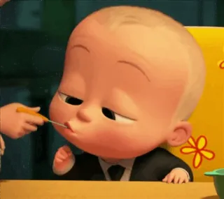 😋 f91a9f15 Boss Baby The Boss Baby ребенок, костюм, мультфильм, фильм telegram sticker