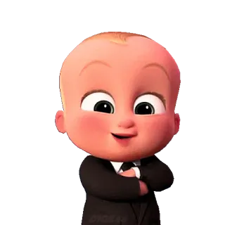 😄 d079ab42 Boss Baby The Boss Baby 만화, 아기, 보스, 애니메이션, 귀여운 telegram sticker