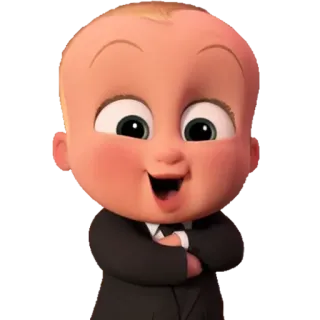 😃 5a06129a Boss Baby The Boss Baby bayi, bos, kartun, setelan, bisnis, animasi telegram sticker