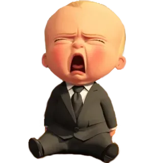😫 8adfa9c7 Boss Baby The Boss Baby bayi, setelan, kartun, karakter, bos, boss baby, imut, lucu telegram sticker