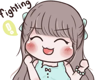 💪 18b2b567 Haha anime girl, cute, cartoon, animation, happy telegram sticker