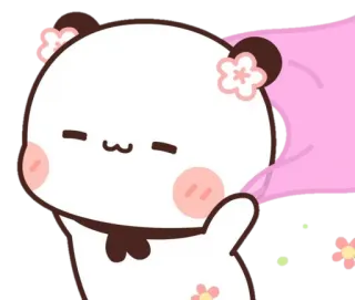 ☺️ 4dbd523a милый, панда, каваий, наклейка, животное telegram sticker