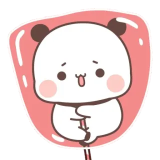 ☺️ dba5155c Панда, Милый, Стикер, Мультфильм, Животное telegram sticker