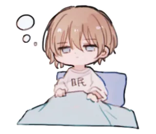 🍼 e3eb95c5 眠 Anime, Schläfrig, Müde, Junge, Süß, Chibi, Träumend telegram sticker
