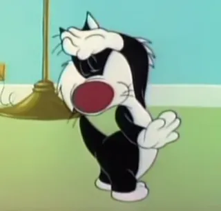 🧃 0253d82c Sylvester the Cat Looney Tunes cartoon, cat, sylvester, looney tunes telegram sticker