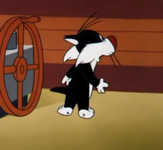 🧃 73098706 Sylvester Looney Tunes cartoon, sylvester the cat, looney tunes, cat telegram sticker